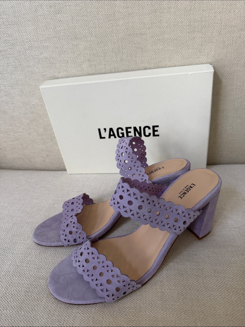 L'Agence heeled sandal